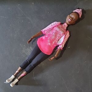 Barbie Pink and Black Short Sleeve Tee